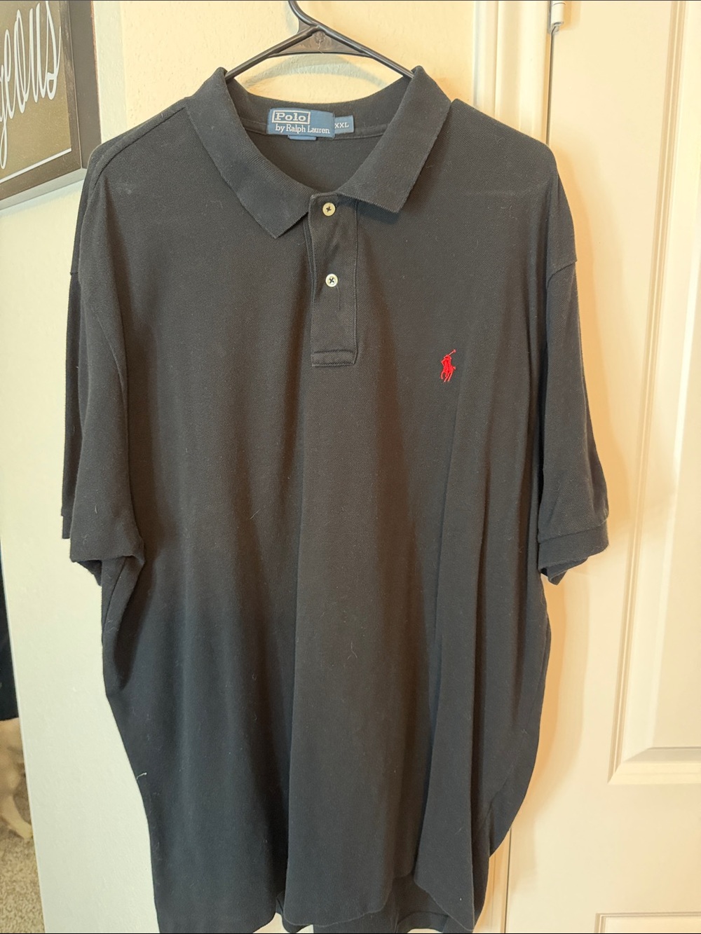 Polo by Ralph Lauren Black Polo with Red Pony Logo